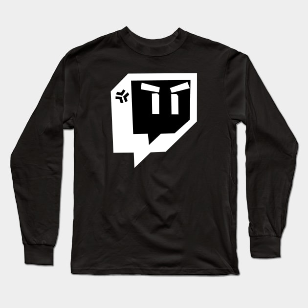 Twitch Angry (White) Long Sleeve T-Shirt by Ajiw